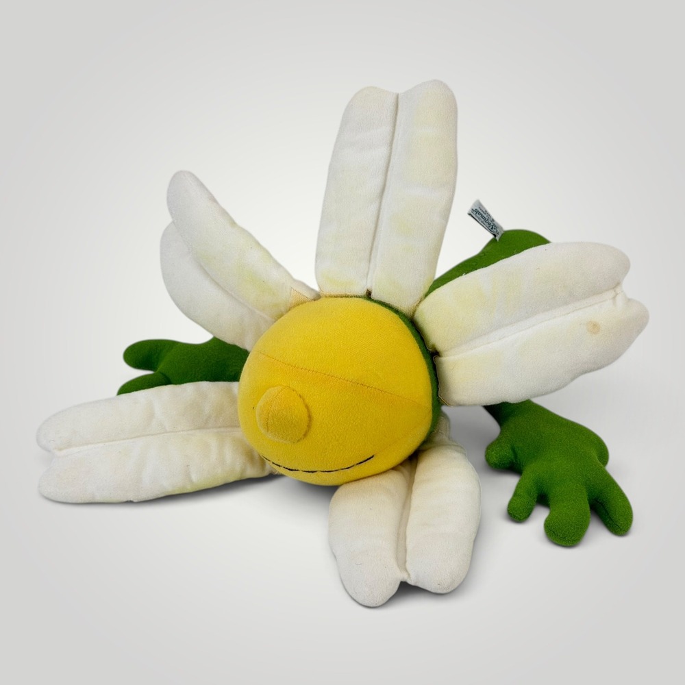 Vintage 1976 The Vegimals Flower Plush Fourth Mountain Toys Vermont Green Yellow